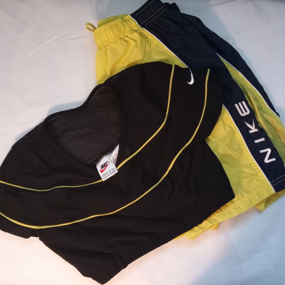 Nike shorts and Dri fit crop top set